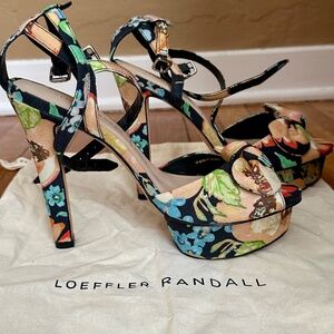 Loeffler Randall Women's Floral Platform Sandals